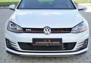 Kerscher Front Spoiler Splitter Carbon, fits Volkswagen Golf 7 GTI / GTD
