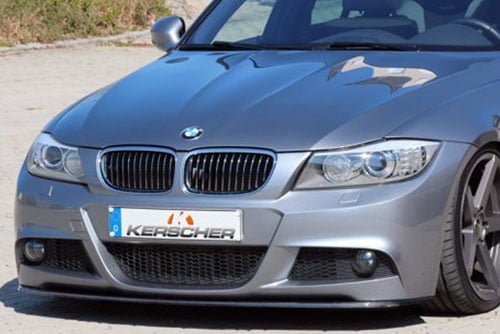 Kerscher Front Spoiler Splitter Carbon LCI for M Bumper, fits BMW 3-Series E90/E91