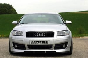 Kerscher Front Bumper K-Line with Headlamp Washers, fits Audi A3 8P