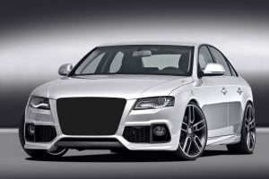Caractere Front Bumper for Cars with Parking Sensors, fits Audi A4 B8.0