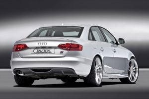 Caractere Rear Diffuser with 1 Large Cutting, fits Audi A4 B8.0 S-Line 2.0 TDI / 1.8-2.0 TFSI