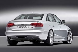 Caractere Rear Diffuser with 1 Large Cutting, fits Audi A4 B8.0 S-Line 2.0 TDI / 1.8-2.0 TFSI