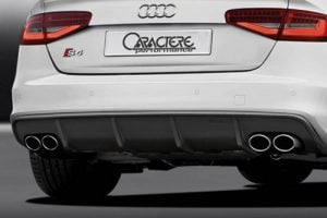 Caractere Rear Diffuser with 2 Cuttings, fits Audi S4 B8.0