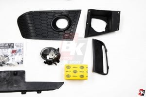 Caractere Front Bumper for Cars with Parking Sensors, Headlight Washers and Foglights, fits Audi A5 B8.5