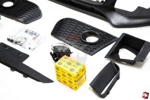 Caractere Front Bumper for Cars with Parking Sensors, Headlight Washers and Foglights, fits Audi A5 B8.5