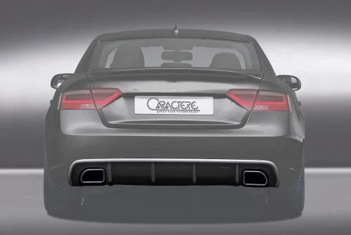 Caractere Rear Diffuser with Dual Exhaust, fits Audi A5/S5 B8.5 Sportback S-Line 3.0 TDI / 1.8-2.0-3.0 TFSI