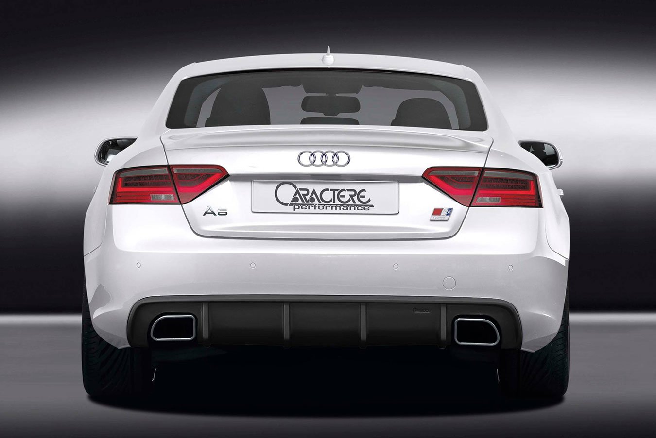 Caractere Rear Diffuser with Dual Exhaust, fits Audi A5 B8.5 2.0 TDI