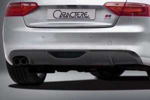 Caractere Rear Diffuser with 1 Large Cutting, fits Audi A5/S5 B8.0 Sportback 2.0 TDI / 1.8 TFSI