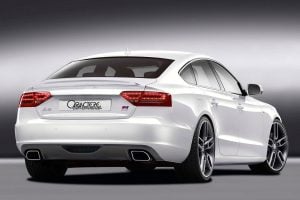 Caractere Rear Diffuser with 2 Mufflers, fits Audi A5/S5 B8.0 Sportback 2.0 TDI / 1.8 TFSI