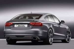 Caractere Rear Diffuser with 2 Mufflers, fits Audi A5/S5 B8.0 Sportback 2.7-3.0 TDI / 2.0 TFSI / 3.2 V6