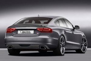 Caractere Rear Diffuser with 2 Mufflers, fits Audi A5/S5 B8.0 Sportback 2.0 TDI / 1.8 TFSI