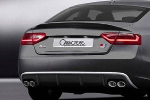 Caractere Rear Diffuser with 2 Cuttings, fits Audi A5/S5 B8.5 Sportback 3.0 TDI / 1.8-2.0-3.0 TFSI