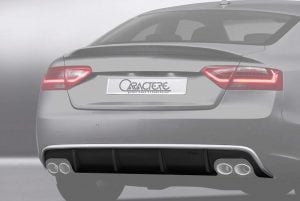 Caractere Rear Diffuser with 2 Cuttings, fits Audi A5/S5 B8.5 Sportback 3.0 TDI / 1.8-2.0-3.0 TFSI
