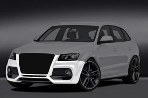 Caractere Front Bumper for Cars with Original Foglights and Parking Sensors, fits Audi Q5 B8.0