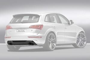 Caractere Rear Diffuser with 2 Cuttings, fits Audi Q5 B8.0/B8.5 3.0 TDI / 2.0 TFSI / 3.2 FSI