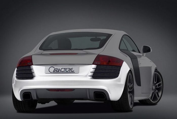 Caractere Rear Bumper for Cars Prepared for Caractere Muffler, fits Audi TT Mk2