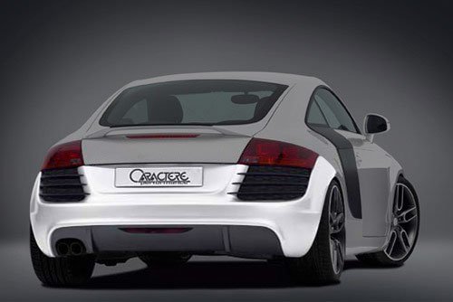Caractere Rear Bumper for Cars with 1 Cutting with Parking System, fits Audi TT Mk2 2.0 T