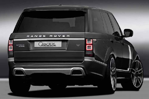 Caractere Rear Bumper with Dual Inox Exhaust Pipes, fits Range Rover L405