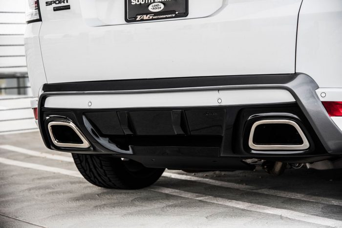 Caractere Rear Diffuser with Dual Inox Exhaust Pipes, fits Range Rover Sport L494