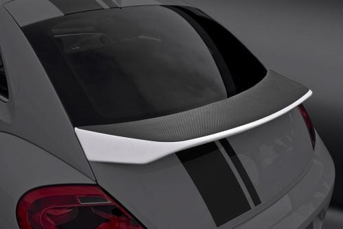 Caractere Trunk Spoiler with Carbon-Look Vinyl Upper Face, fits Volkswagen Beetle