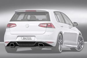 Caractere Rear Diffuser with Exhaust, fits Volkswagen Golf 7