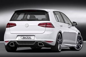 Caractere Rear Diffuser with Exhaust, fits Volkswagen 7 GTI / GTD