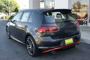 Caractere Rear Diffuser with 2 Cuttings, fits Volkswagen Golf 7 GTI