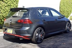 Caractere Rear Diffuser with 2 Cuttings, fits Volkswagen Golf 7 GTI
