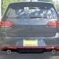 Caractere Rear Diffuser with 2 Cuttings, fits Volkswagen Golf 7 GTI