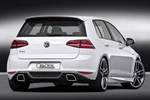 Caractere Rear Diffuser with 2 Cuttings, fits Volkswagen Golf 7 GTI