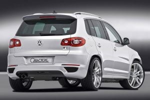Caractere Rear Diffuser with Parking Sensors, fits Volkswagen Tiguan Mk1
