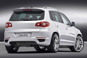 Caractere Rear Diffuser with Parking Sensors, fits Volkswagen Tiguan Mk1