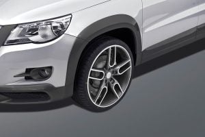 Caractere Wheel Arch Extensions Set with Parking Sensors, fits Volkswagen Tiguan Mk1