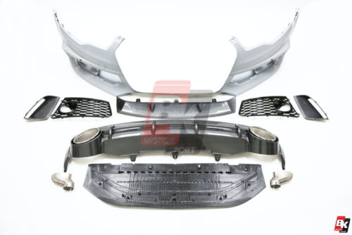 BKM Front Bumper Kit with Rear Diffuser (RS Style - Carbon), fits Audi A6 C7.0