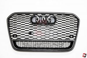 BKM Front Bumper Kit with Rear Diffuser (RS Style - Carbon), fits Audi A6 C7.0