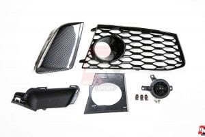 BKM Front Bumper Kit with Rear Diffuser (RS Style - Carbon), fits Audi A7 C7.0