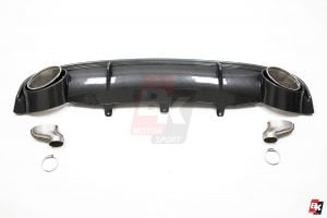 BKM Front Bumper Kit with Rear Diffuser (RS Style - Carbon), fits Audi A7 C7.0