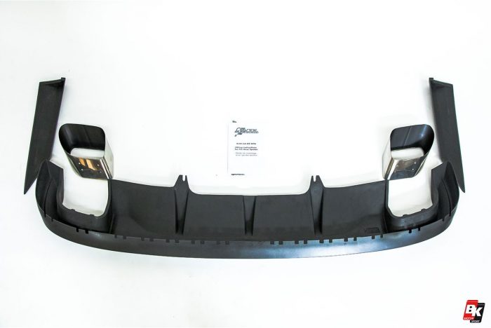 Caractere Rear Diffuser with Integrated Exhaust Tips, fits Audi A4 B9 2.0 TFSI