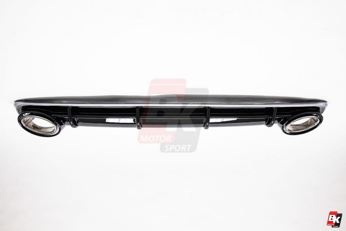 BKM Rear Diffuser (RS Style - Glossy Black), fits Audi A6 C7.0