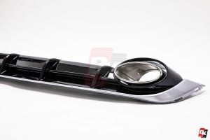 BKM Rear Diffuser (RS Style - Glossy Black), fits Audi A6 C7.0
