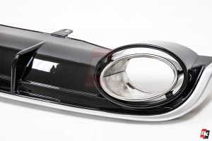 BKM Rear Diffuser (RS Style - Glossy Black), fits Audi A7 C7.0