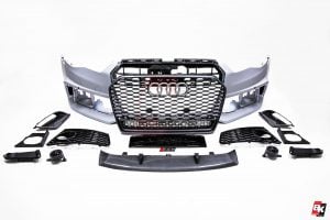 BKM Front Bumper Kit (RS Style - Carbon), fits Audi A6/S6 C7.5