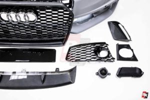 BKM Front Bumper Kit (RS Style - Carbon), fits Audi A6/S6 C7.5