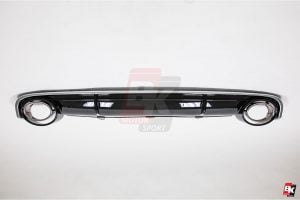 BKM Front Bumper Kit with Rear Diffuser (RS Style - Glossy Black), fits Audi A7 C7.0