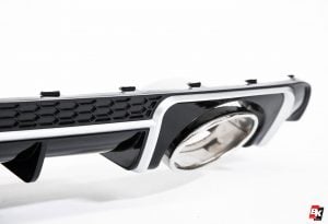 BKM Rear Diffuser (RS Style - Glossy Black), fits Audi TT/TTS Mk3