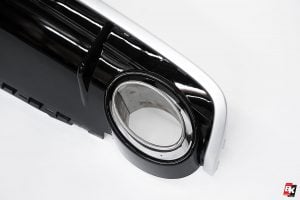 BKM Rear Diffuser (RS Style - Glossy Black), fits Audi Q7 4M