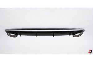 BKM Front Bumper Kit with Rear Diffuser (RS Style - Glossy Black), fits Audi Q7 4M