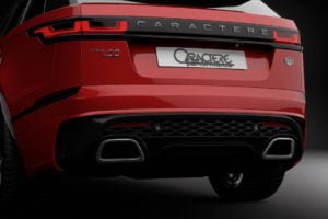 Caractere Rear Bumper with Left Exhaust Tip, fits Range Rover Velar