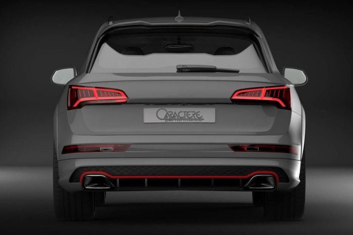 Caractere Rear Bumper Option for Vehicles with Tow Bar, fits Audi Q5/SQ5 B9