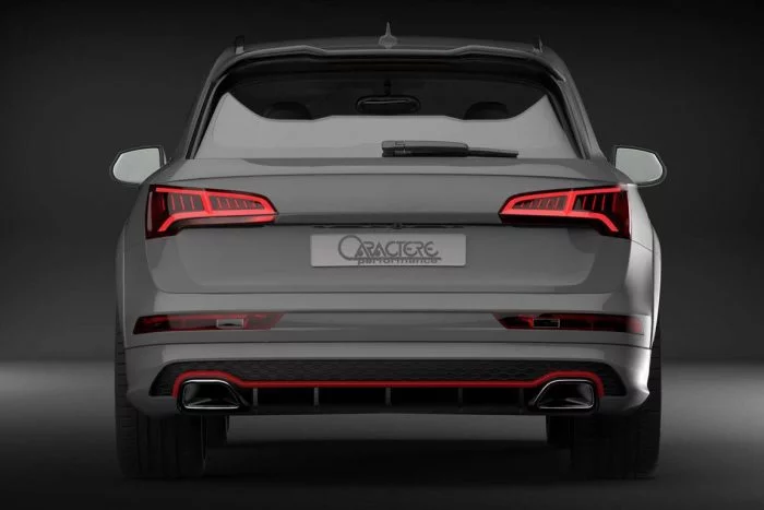 Caractere Rear Bumper Option for Vehicles with Tow Bar, fits Audi Q5/SQ5 B9